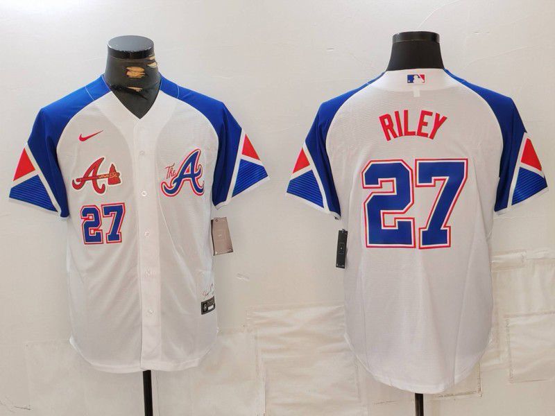 Men Atlanta Braves #27 Riley White City Edition 2024 Nike MLB Jersey style 5->atlanta braves->MLB Jersey